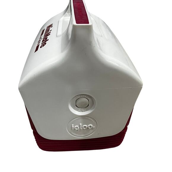 Vintage Igloo Mini Mate Red White Lunch Box Cooler - Picture 7 of 9